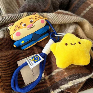 Étuis pour écouteurs en silicone souple 3D Tiger Cartoon avec porte-clés étoile pour Apple <span class=keywords><strong>Airpods</strong></span> pour <span class=keywords><strong>Airpods</strong></span> 1 2 Pro2 3 pour <span class=keywords><strong>Airpods</strong></span> 4 - Product Image 6