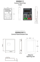 Haute Perpormence VFD VSD convertisseur de fréquence convertisseur moteur à courant alternatif entraînement à fréquence Variable monophasé 220V 1.5kw 50/60hz