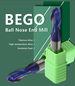 Cabide अंत मिलों R2.5 * 50 2f गेंद नाक अंत चक्की Hrc65 नीले नैनो कोटिंग के साथ अंत चक्की - Product Image 4