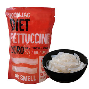 Halal 0 azúcar sin grasa sin <span class=keywords><strong>gluten</strong></span> sin pigmento perder peso comida reemplazo Shirataki fideos Konjac Fettuccine fideos - Product Image 1