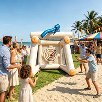 Jeu de lancer de hache gonflable, cible de lancer gonflable d'extérieur pour événements festifs