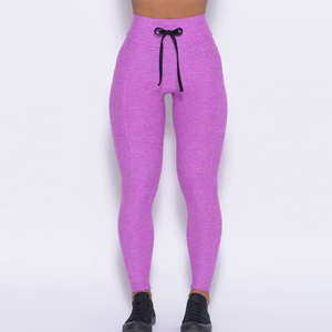 Leggings da <span class=keywords><strong>palestra</strong></span> morbidi e burrosi personalizzati con compressione alla caviglia di alta qualità pantaloni da Yoga Legging con tasca laterale - Product Image 6