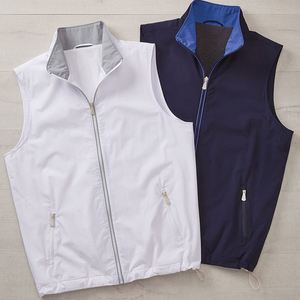 Veste de golf sans manches coupe-vent légère pour homme, personnalisée OEM, sublimée, en softshell, pour l'hiver, avec poche - Product Image 1