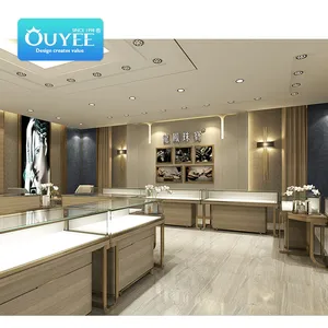 Los fabricantes profesionales moderna escaparate para joyas de oro de diseño de muebles Mostrador de joyas