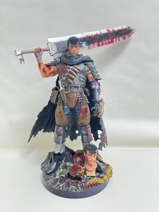 Figurine de manga de dessin animé de 32 cm, nouvelle, Ber <span class=keywords><strong>Serk</strong></span> Guts, deux têtes interchangeables, épées katana, figurine en PVC, jouet d'anime, cadeau - Product Image 2