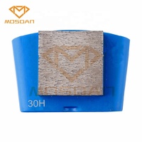Mosdan Ez Change outil de plaque de meulage de diamant de bloc carré de Singe pour les meuleuses de béton de plancher