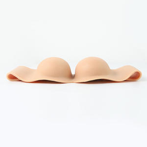Plastron en silicone sans bretelles forme de sein d'été réaliste Crossdresser prothèse en silicone faux Cosplay larme forme ronde - Product Image 5