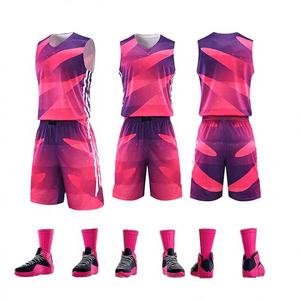 Ensemble de maillots de basket-ball personnalisable, double face, sans manches, unisexe, maillot de sport, tenue d'entraînement, séchage rapide, respirant, été - Product Image 4