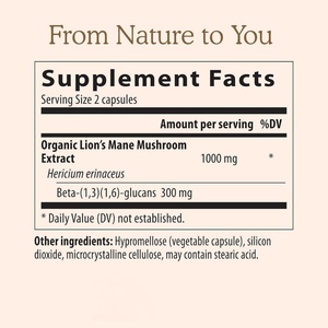 10 in 1 Lions Mane <b>Supplement</b> Reishi Lions Mane Mushroom Extract Capsules Lions Mane Mushroom Powder <b>Herbal</b> <b>Supplements</b> - Product Image 3