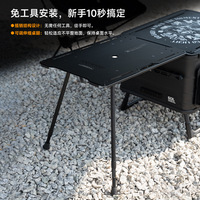 Table de camping pliante rectangulaire en alliage d'aluminium léger pour pique-nique en extérieur, mobilier d'extérieur pratique à levage facile