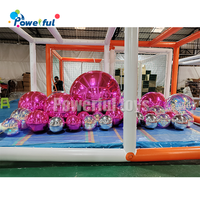 Boules réfléchissantes gonflables colorées bon marché d'usine de PVC/boules gonflables de miroir de Noël/ballons gonflables de miroir de boule