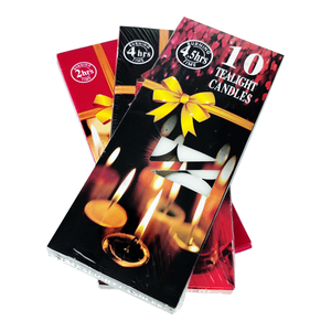 Lot de 50 <span class=keywords><strong>bougies</strong></span> chauffe-plat blanches naturelles en paraffine non parfumées - Product Image 6