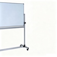 Tableau blanc mobile mobile de support magnétique de portabilité de double côté de bureau