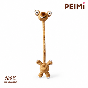 Custom Handmade Fun Long-neck Animal Various Styles Crochet Knitted Eco-friendly Toy Bag Accessories - Product Image 1