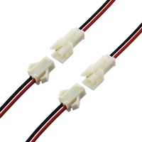 موصلات إلكترونية SM 2Pin 3 Pins JST ذكر وأنثى 2.54 مم من النحاس المطلي بالقصدير 600 فولت مع كابلات عازلة من PTFE/PVC/النايلون لتوصيل الأسلاك
