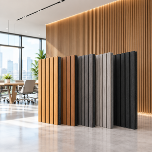 Panneau mural acoustique en fibres de polyester avec design écologique pour salons modernes, hôtels, appartements - Haute réduction du bruit - Product Image 2