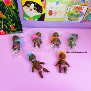 Mini jouet musical noir pour jeunes, en plastique souple, à presser, divers jouets de décompression - Product Image 4