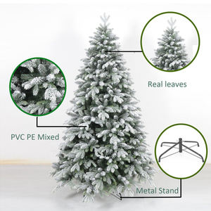 Albero di Natale Artificiale di Alta Qualità, Lussuoso, con Cerniere, 150cm 180cm 210cm, in Materiale PE PVC Floccato, Tipo Abete, per Casa/Feste - Product Image 3