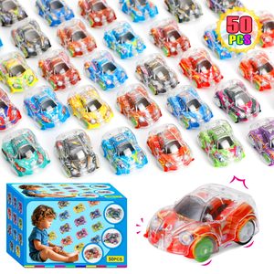 50 mini voitures en vrac, cadeaux <span class=keywords><strong>de</strong></span> fête, prix <span class=keywords><strong>de</strong></span> classe, remplissages <span class=keywords><strong>de</strong></span> piñata et <span class=keywords><strong>de</strong></span> sacs cadeaux, cadeaux d'anniversaire pour garçons, filles et tout-petits - Product Image 1
