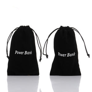 Étui à crayons en velours rose mignon avec cordon de serrage, stylo à plume, bijoux, pochette à sourcils, sac avec Logo - Product Image 6