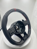 Volant personnalisé pour Mercedes Benz AMG W204 W166 W205 W212 C300 W213 W177 W211 W118 W447 W203 W164 en fibre de carbone et cuir