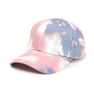 Gorra de Béisbol Deportiva de 6 Paneles con Estampado Tie Dye, Diseño Curvo en la Parte Trasera, Logotipo Bordado Personalizado, Estilo Urbano, Alta Calidad, Venta al Por Mayor - Product Image 5