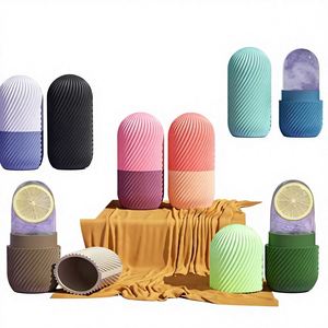 Wholesale Silicone Ice Roller for Face Eyes De-puffing Reusable Facial Ice <b>Cube</b> Mold Skin Care Massager Cold Therapy Tool - Product Image 1