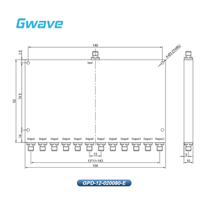 12 chiều cho bộ chia công suất SMA cho viễn thông 2 GHz đến 8 GHz 30 Watt được đánh giá từ - Product Image 3