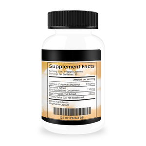 Premium Turmeric <strong>Curcumin</strong> <strong>Supplement</strong> with Herbal Turmeric Extract Support Joint Health Turmeric <strong>Curcumin</strong> Capsules - Product Image 5