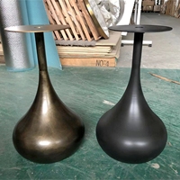 Meubles de style arabe de luxe, petite table basse en laiton antique, table d'appoint en marbre, ronde, à prix avantageux