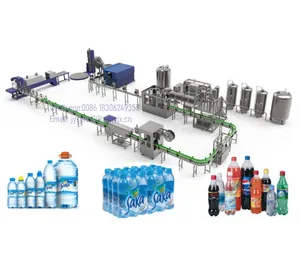 Plastic Fles Csd Vullijn, Soda Koolzuurhoudende Frisdrank Wassen Vulling Capping Machine