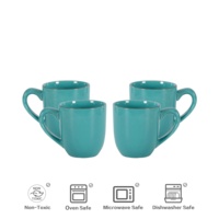 Promotion de septembre 20 Vaisselle en céramique bleue Vente en gros de grandes assiettes en céramique pour restaurant Ensembles de vaisselle de style unique