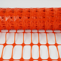 Clôture de sécurité en plastique durable, légère, orange, en HDPE stabilisé aux UV, pour chantier de construction