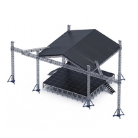 Système de treillis de toit en aluminium robuste de 20 m de portée pour la production de scènes de concert en plein air et la location d'événements