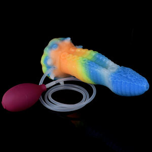 Consolador vibrador con chorro que brilla en la oscuridad para mujer, masturbador femenino, masaje <span class=keywords><strong>Vaginal</strong></span> para el punto G, potente juguete sexual para estimular - Product Image 6