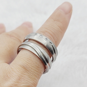 Matrimonio americano e <span class=keywords><strong>anelli</strong></span> di promessa di fidanzamento per coppie in acciaio inox senza ruggine senza dissolvenza signore e <span class=keywords><strong>signori</strong></span> adatti - Product Image 5