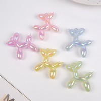 En gros coloré ballon chien plaqué pendentif acrylique promotionnel porte-clés sac décoratif bracelet accessoires