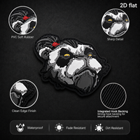 Parches 3D de PVC Warrior Panda Listos para Enviar, de Goma, para Mochilas Tácticas, Chalecos Tácticos y Gorras de Béisbol