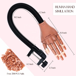 Mano <span class=keywords><strong>de</strong></span> práctica <span class=keywords><strong>para</strong></span> <span class=keywords><strong>uñas</strong></span> acrílicas, <span class=keywords><strong>manos</strong></span> postizas móviles flexibles, kit <span class=keywords><strong>de</strong></span> <span class=keywords><strong>uñas</strong></span> <span class=keywords><strong>de</strong></span> mano <span class=keywords><strong>de</strong></span> entrenamiento <span class=keywords><strong>de</strong></span> manicura <span class=keywords><strong>para</strong></span> principiantes - Product Image 3