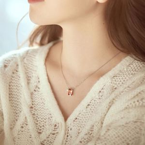 Collier pendentif élégant pour femme Dylam Top Pick, bijoux fins pour tous les jours, pierre synthétique, cristal, zircone 5A, alphabet R, dégradé - Product Image 5