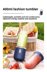Mini-mixeur personnel portable USB en gros – Tasses individuelles ou doubles pour l'eau – Idéal pour les voyages - Product Image 3