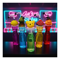 Dessin animé jetable en plastique Pet lait thé ventouses eau qui coule Type de paille pour les fêtes d'enfants