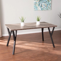 Meubles de salle à manger en bois MDF, design moderne en chêne Antique, 4 pièces