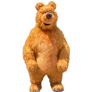Costume da <span class=keywords><strong>Orso</strong></span> con Peli Lunghi per Adulti, Vestito da Passeggio, Costume da Cartone Animato - Product Image 5