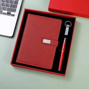 Wholesale Promotional Luxury Notebook Gift Set A5 PU Leather Journal <b>Refillable</b> Diary Notebook Business Gift Set With <b>Pen</b> - Product Image 1