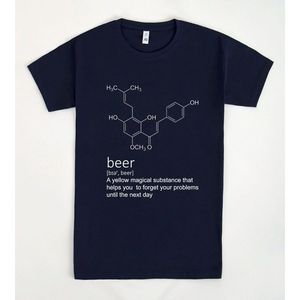 T-shirt Beer Definition Blu Scuro Abbigliamento Casual da Uomo - Product Image 1