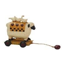Cadeau Fête des Enfants : Figurines d'animaux de la ferme en résine naturelle, sculptées et peintes à la main, pour la décoration de la maison, du salon, de la chambre, poulet, mouton, décoration de bureau