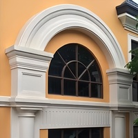 Moldura Decorativa de Espuma de Cemento EPS para Aleros, Paredes Exteriores de Villas, Ventanas y Marcos de Puertas, Certificación CE, Resistente al Fuego e Impermeable