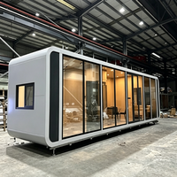 Maison Capsule en Conteneur pour Zone Scénique, Durable, Étanche, Préfabriquée, Design Moderne