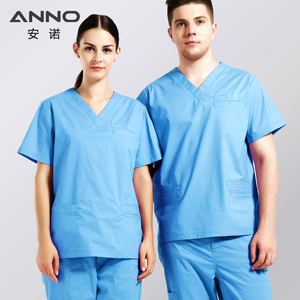 2024 uno scrub ospedaliero Unisex comode divise chirurgiche stampate in Spandex manica corta abiti da <span class=keywords><strong>infermiera</strong></span> modello OEM - Product Image 5